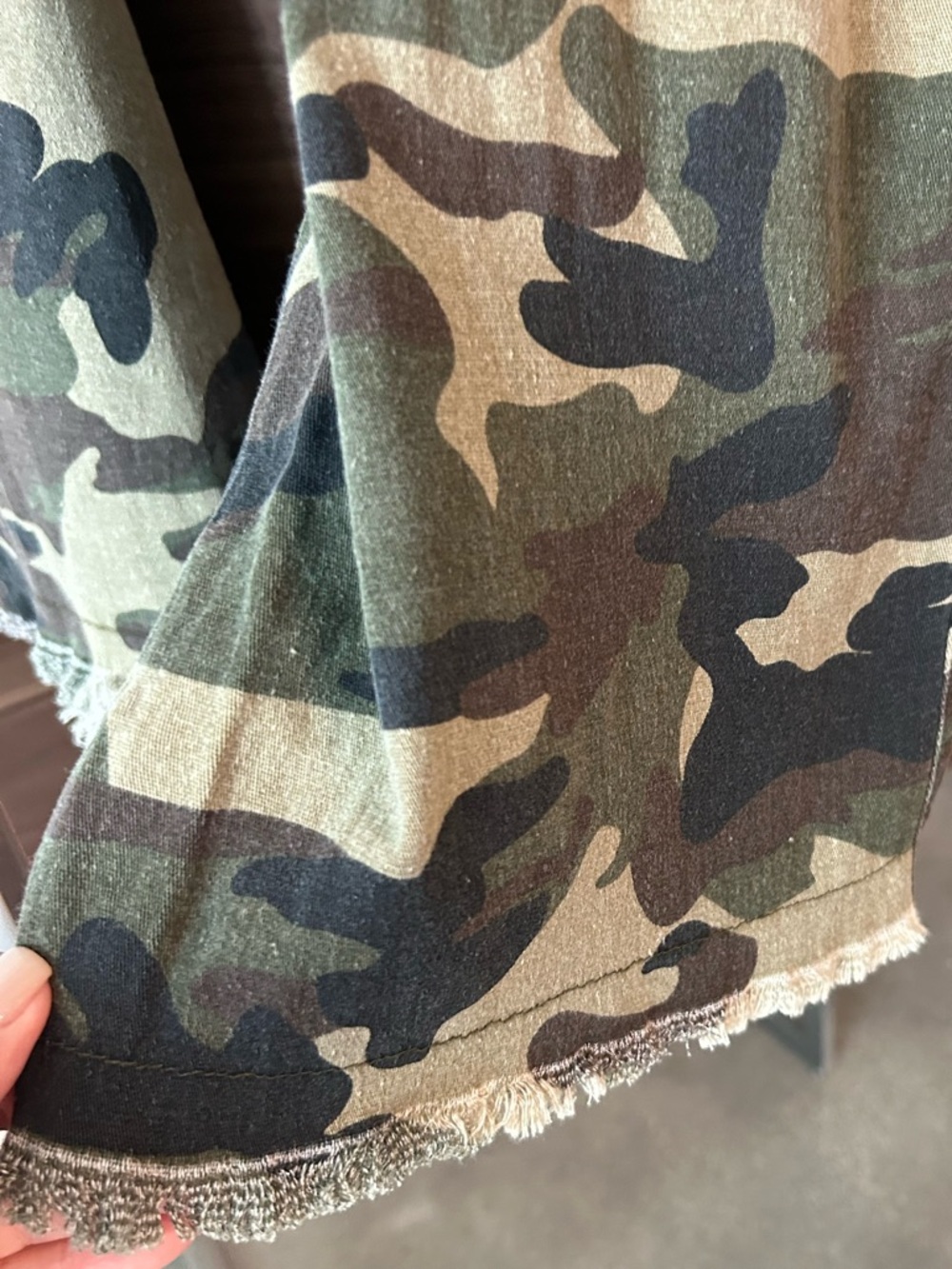 POL Camouflage Utility Pants in Olive and Khaki, Relaxed Fit - Picture 3 of 6